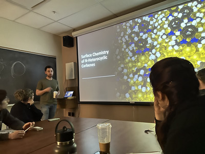 Alex presents at group meeting